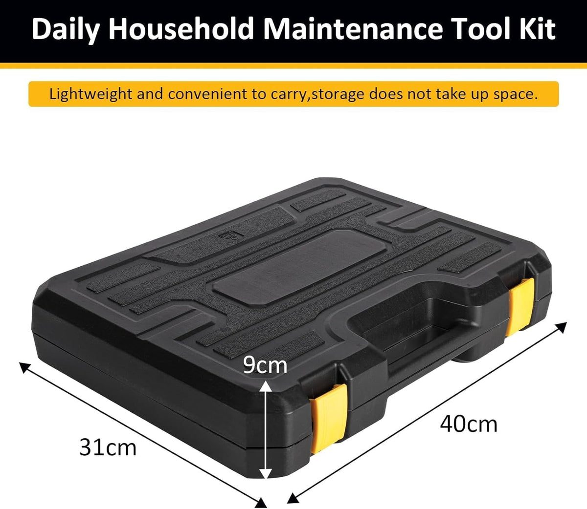 158PCS Hand Tool Set Mechanics Kit Wrench Socket Household Repair Tools w/Case Tool box Tool set Tool kit Multi tool Tool organizer Tool box organizer Hand tools Tool storage Home improve