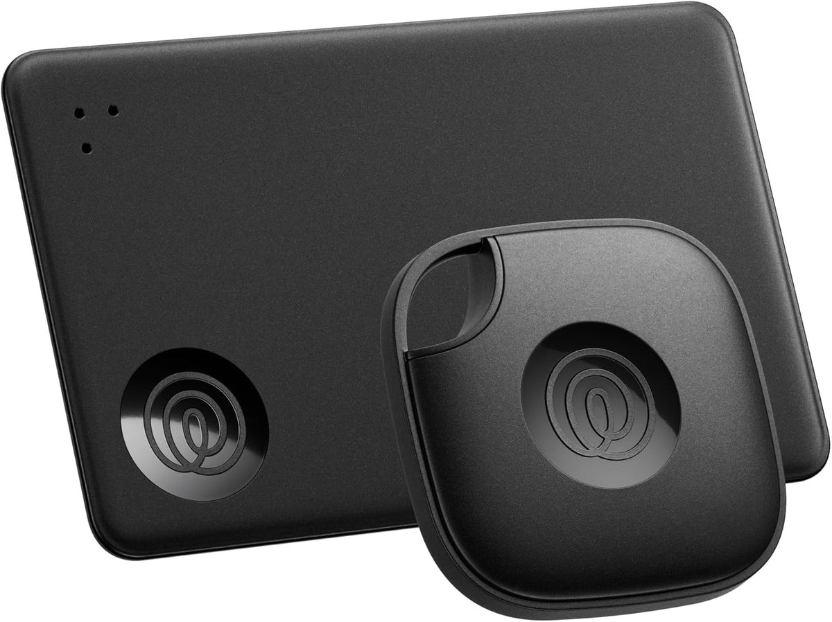 Tile by Life360 Starter Pack - Bluetooth Trackers and Item Finders for Keys, Wallets & More. Both iOS and Android Compatible. Phone Finder. 2-Pack (Black Mate/Slim)