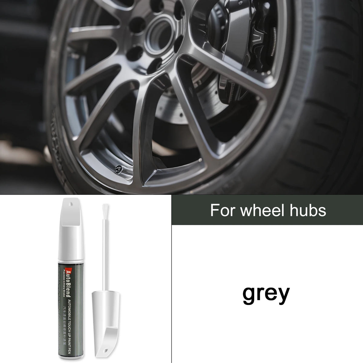 Car Wheel Hub Scratch Removal Paint Pen Bright Black Silver Matte Black Gun Gray