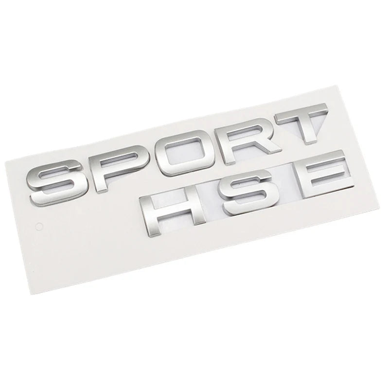 3D ABS Logo Sport HSE Emblem Letters Car Trunk Badge For Land Rover Range Rover L320 Discovery Sport HSE Sticker Accessories