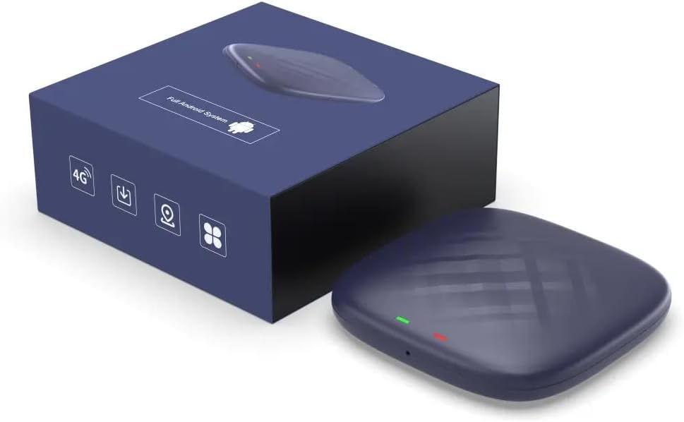 صندوق ذكاء اصطناعي قوي للوسائط المتعددة اندرويد 13 من يو كيه ماستر مع 8+128GB كوالكوم 6125، كار بلاي مدمج/اندرويد اوتو/متجر جوجل بلاي/بطاقة تي اف (حتى 512GB)/شريحة اتصال، مناسب فقط لسيارات كاربلاي