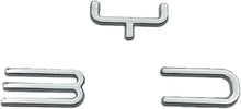 3D Metal Chrome Emblem Badge for BYD Han/Tang/Qin/Song/Yuan/Atto 3/Seal/Dolphin, Silver, 11.5x1.9cm, Waterproof Car Rear Sticker