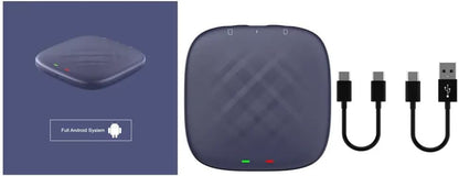 صندوق ذكاء اصطناعي قوي للوسائط المتعددة اندرويد 13 من يو كيه ماستر مع 8+128GB كوالكوم 6125، كار بلاي مدمج/اندرويد اوتو/متجر جوجل بلاي/بطاقة تي اف (حتى 512GB)/شريحة اتصال، مناسب فقط لسيارات كاربلاي