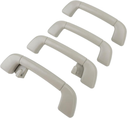 BROLEO 4pcs Front Roof Handle Pull Grab Handle, Interior Grab Handle Compatible with Camry XV40 2006-2013, 2008-2019, Prado 2014-2019, Comfortable Grip Assist Handle