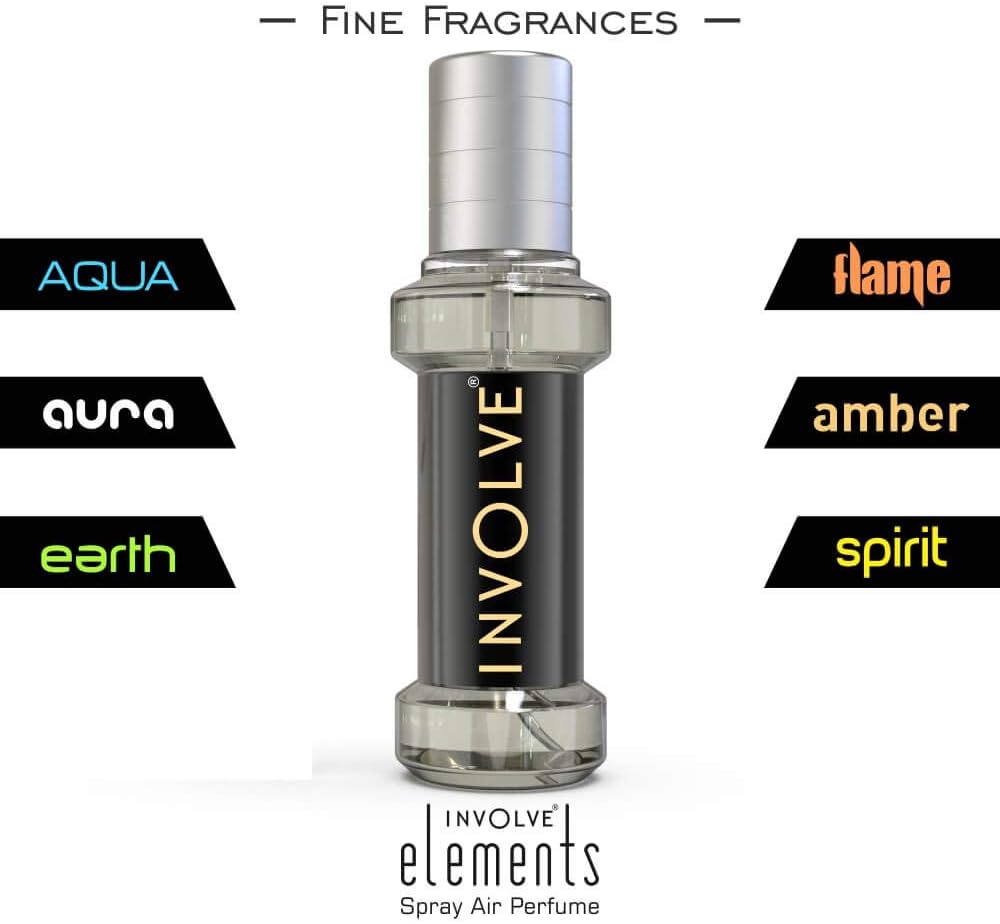 معطر جو بخاخ اكوا سبراي من انفولف® ايليمنتس - معطر جو للسيارة برائحة بحرية باردة IELE01، اكسسوارات السيارات وعطور ومعطرات داخلية للسيارة