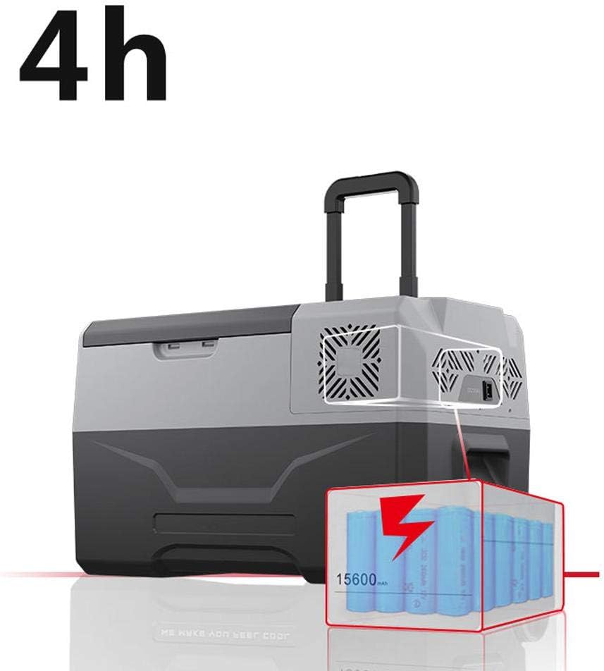 Crony CX30 Quart(30L) Portable Refrigerator Freezer, Mobile Fridge Car Refrigerator with Trolley and Wheels (No battery)
