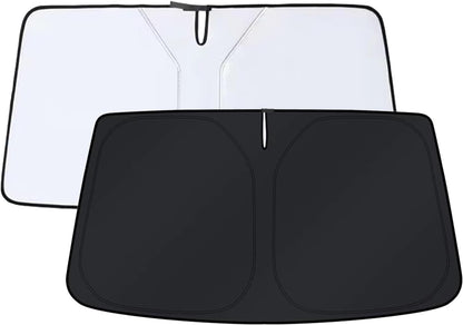 VOXI Car Sun shade 2 Set – Instant Umbrella-Style Windshield Sunshade, UV & Heat Protection, Compact Portable Design, Universal Fit, Easy to Install & Store, Lightweight Car Interior Protection