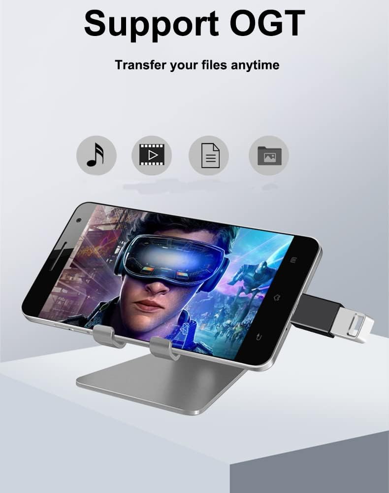 USB C to USB Adapter (4 Pack) 3.1 USB C Female to USB Male Adapter, USB C to Micro USB Adapter OTG, Type C Charger Converter Compatible with iPhone, PC, Samsung, iPad, Laptop (Black)