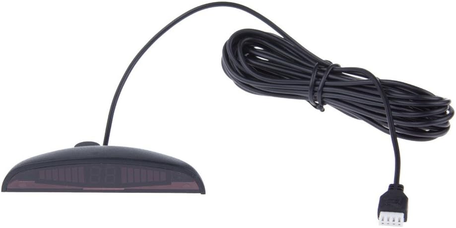 جهاز استشعار وقوف السيارات LED من تيماهون، نظام رادار احتياطي عكسي للسيارات، تحذير صوتي، مقاوم للماء ومضاد للتجمد، مستشعر قطر 22 ملم، كيبل 2.3 متر X68D (رمادي)