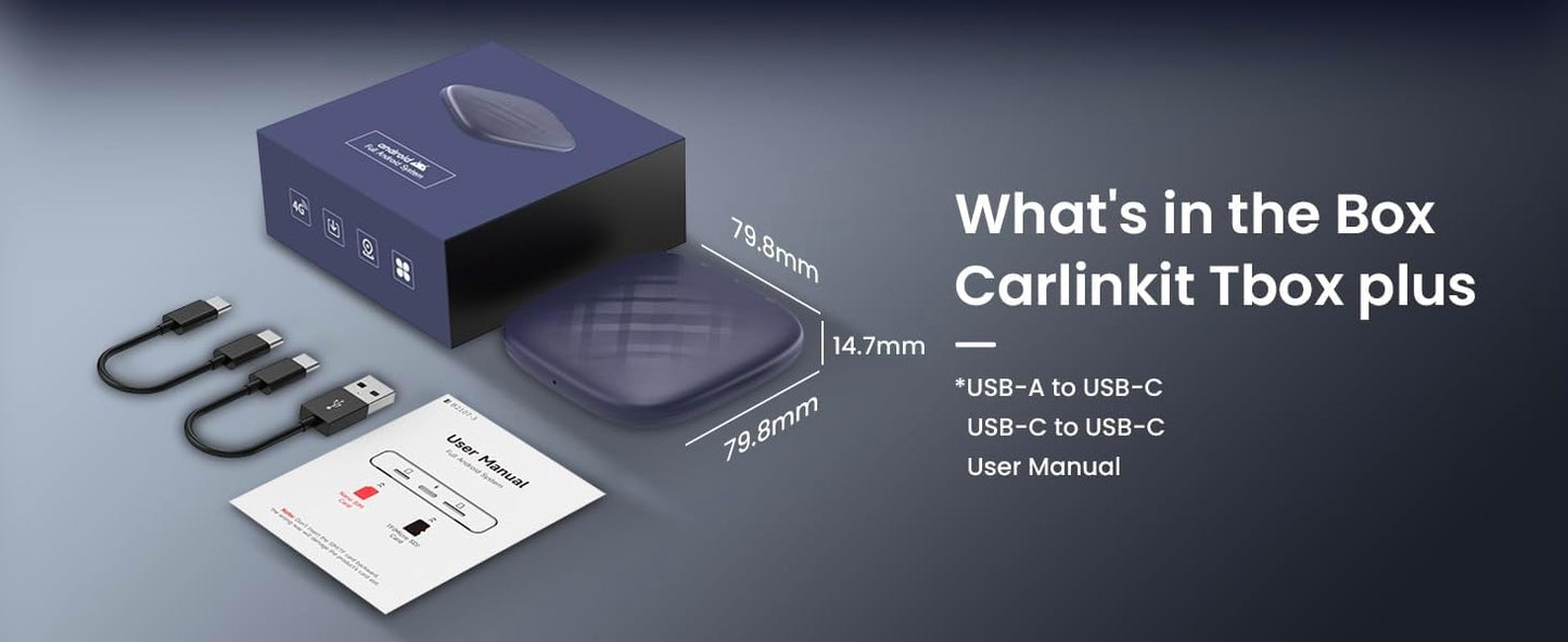 اندرويد 13 اندرويد ايه اي بوكس، سلسلة الترا، محول وسائط متعددة اقوى مع 4GB 64GB كوالكوم، كاربلاي مدمج/اندرويد اوتو/بلاي، مناسب فقط لسيارات كاربلاي السلكية