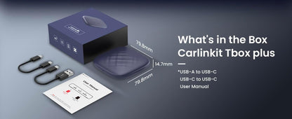 اندرويد 13 اندرويد ايه اي بوكس، سلسلة الترا، محول وسائط متعددة اقوى مع 4GB 64GB كوالكوم، كاربلاي مدمج/اندرويد اوتو/بلاي، مناسب فقط لسيارات كاربلاي السلكية