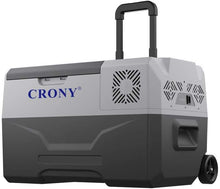 Crony CX30 Quart(30L) Portable Refrigerator Freezer, Mobile Fridge Car Refrigerator with Trolley and Wheels (No battery)