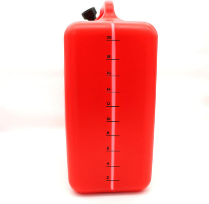 Duravel Jerry Can - 20 Litre- Fuel Can Container for Oil Petrol Diesel Storage Moving Red Cans, UN Regulations Approved Heavy Duty Backup Petrol Tanks Mount for Motorcycle SUV ATV Most Cars