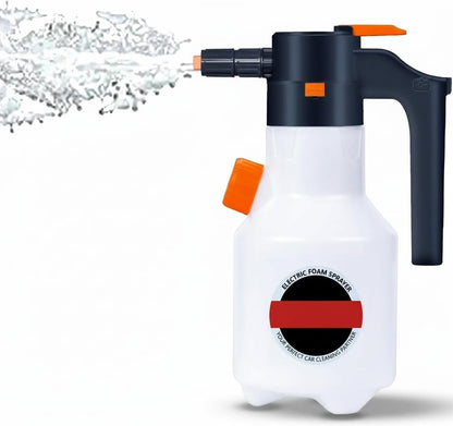 Electric Foam Sprayer 2L with USB Charging - Pressurized Car Wash Foam Cannon for Home & Auto Detailing, No-Scratch Cleaning for Vehicles, Windows, Pets - Portable 2 Liter Foam Blaster