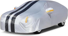 Full Car Cover, All Weather, Heavy Duty Car Covers for Rain Sun UV Protection With Door Zipper, Fits For BMW, Benz ，Lexus，Toyota，Sedans Other Car，Fits Sedan Length 4.5-5.3m (L)