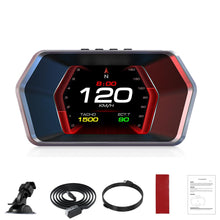 PINKE Heads up Display P17, Car Smart OBD2 Gauge Display, GPS Speedometer with Vehicle Speed, RPM, Fuel Consumption Voltage Multi Data Intelligent Instrument for All Cars