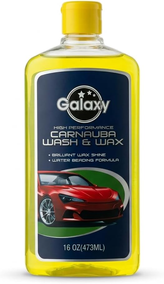 Galaxy High Performance Carnauba Car Wash and Wax Shampoo (473 ml)