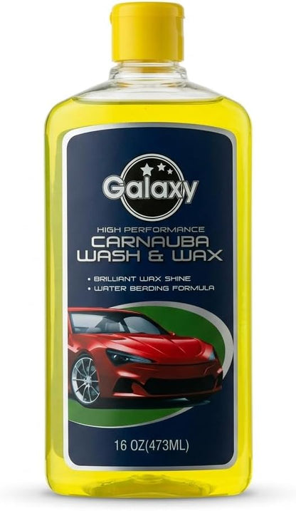 Galaxy High Performance Carnauba Car Wash and Wax Shampoo (473 ml)