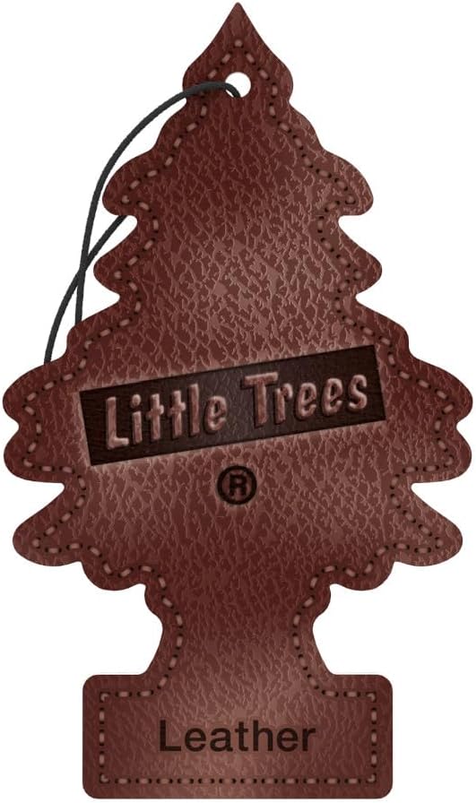 Little Trees Tree Card Air FReshener Leather, Brown, 10290, 1-Pack