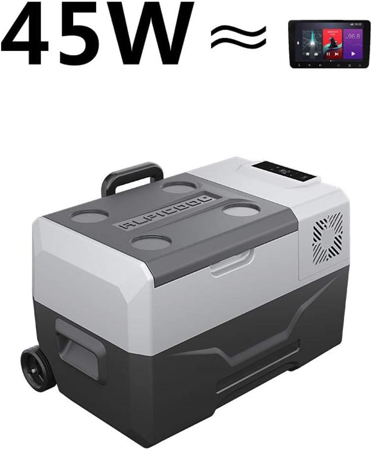 Crony CX30 Quart(30L) Portable Refrigerator Freezer, Mobile Fridge Car Refrigerator with Trolley and Wheels (No battery)
