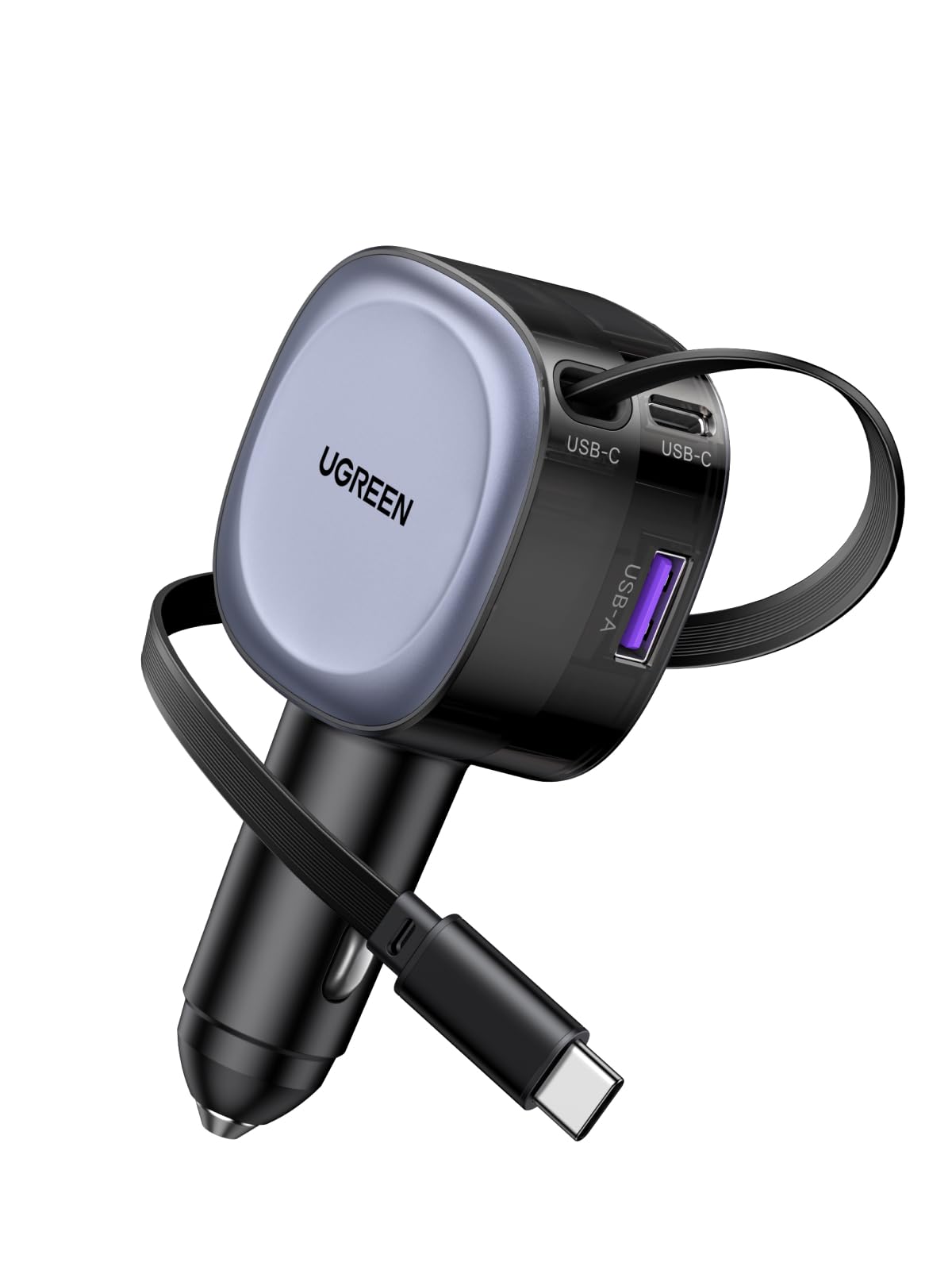 UGREEN Car Charger 63W for Samsung S25 Ultra, Car Battery Charger Type C Fast Charging, Samsung Super Fast 45W PPS Dual USB Phone Adapter, for Galaxy S25/S24/S23 Ultra, iPhone 17/16/15 Series, Macbook