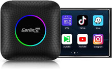 جهاز اندرويد 13 ايه اي بوكس اصدار LED من كارلينكيت، كوالكوم 8 نواة، 8+128GB، محول 3 في 1 مع شبكة 4G خلوية، بث فيديو، جوجل بلاي مدمج، مناسب فقط لسيارات كاربلاي السلكية في المصنع