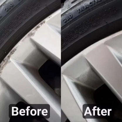 Tire Cleaner & High Gloss Shine with Scratch Remover Coating – 80g Durable, Scratch-Resistant Tire Protectant and Wheel Polish for Car, Truck, Motorcycle, RV, Marine, & ATV Detailing