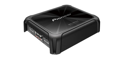 مضخم صوت للسيارة موديل GM-D9704 من بايونير بقدرة 1600 وات كلاس دي، 4 قنوات مع جهاز تحكم عن بعد باس