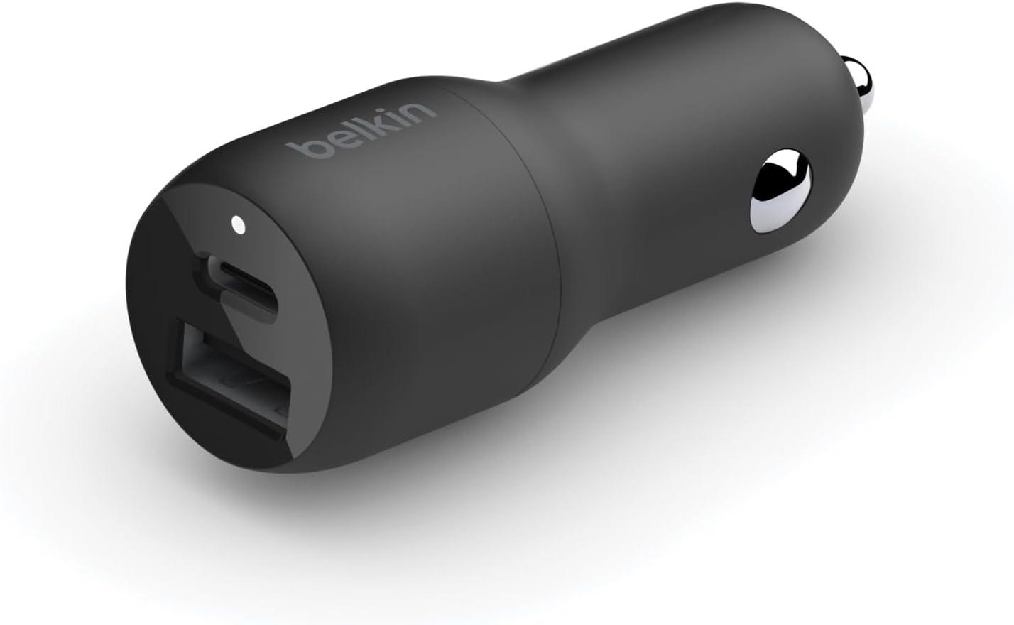 بلكن شاحن سيارة سريع بمنفذين 37 واط، منفذ USB نوع C 25 واط PPS ومنفذ USB A 12 واط لسامسونج جالاكسي S24 وS23 وS22 والترا و5G بلس ونوت 20 وايفون 16 و15 و14 و13 و12 وبرو وماكس وميني والمزيد