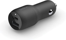 بلكن شاحن سيارة سريع بمنفذين 37 واط، منفذ USB نوع C 25 واط PPS ومنفذ USB A 12 واط لسامسونج جالاكسي S24 وS23 وS22 والترا و5G بلس ونوت 20 وايفون 16 و15 و14 و13 و12 وبرو وماكس وميني والمزيد