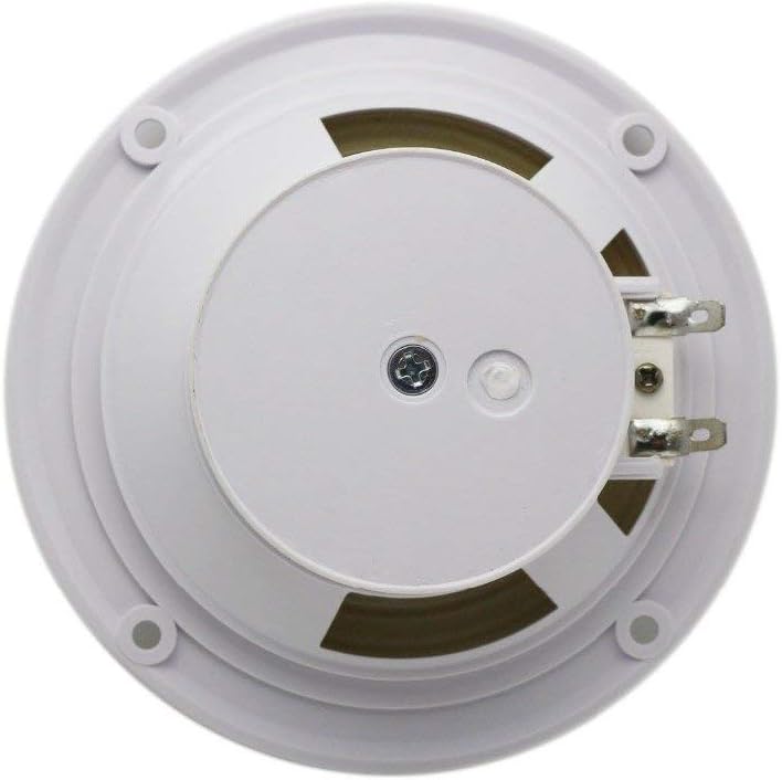 Herdio 4 Inches 160 Watts Waterproof Marine Ceiling Speakers Perfect for Kitchen Bathroom Boat Car Motorcycle - 1 Pair (White)