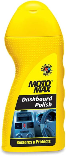 Motomax Dashboard Polish 100 ml with cleaners & silicone | Restore, shine dull dashboards| Protect from UV rays, cracking, fading & sun heat | Safe on tyre, rubber, plastic, vinyl parts of car & bikes