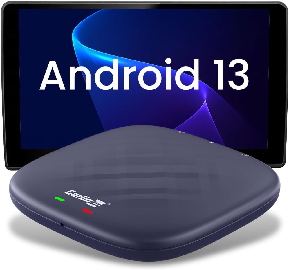 Carlinkit Android 13 Ai Box Pro Series: Transform Your Car into a Multimedia Adapter with Qualcomm Octa-core 6125, 4+64GB Memory, and Built-in Google Play Store and Bluetooth Gaming Controller