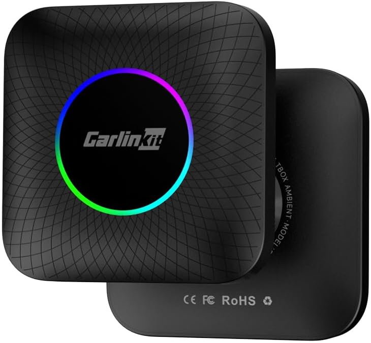 كارلين نت احدث ايه اي بوكس LED، اندرويد 13، كوالكوم 6225، 8GB+128GB، دونجل كاربلاي لاسلكي اندرويد اوتو 3 في 1 يأتي مع متجر جوجل بلاي، بث فيديو، فقط للسيارة مع كاربلاي سلكي