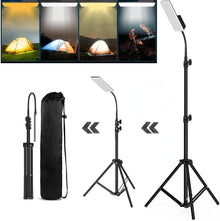 CLOUDFOUR LED Camping Light, Portable Outdoor Light with Telescopic Tripod & Carrying Bag, Dimmable 4 Light Modes, Rechargeable 160 LED Lamp for Camping, Picnic, Garden, Car Repair, Barbecue