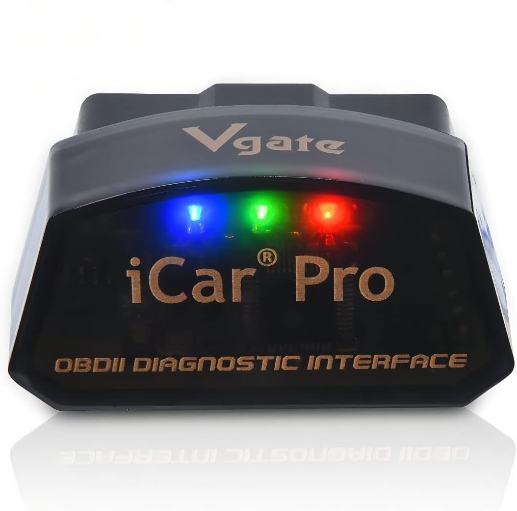 قارئ رموز الأعطاب OBD2 فيجيت آي كار برو بلوتوث 4.0، فاحص رموز OBDII، تحذير فحص المحرك - اي باد ايفون بنظام اي او اس/أندرويد، متوافق مع محول ELM327 (بلوتوث 4.0 لاي باد ايفون بنظام اي او اس/أندرويد)