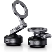 Magnetic Car Phone Holder Gray - Dashboard & Windshield Mount with 360° Rotation - Universal GPS Stand for Hands-Free Driving