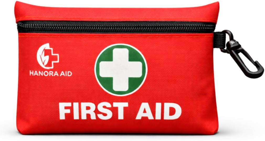 First Aid Kit 132 Pieces – Complete Emergency Preparedness Kit with Bandages, Wipes, Gauze Pads, Scissors & Emergency Blanket for Camping, Travel, Car, Home, Office & Outdoor Use