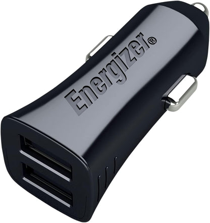 انرجايزر شاحن سيارة كلاسيك 17 واط مزدوج USB مع شحن سريع 3.4 امبير D17 اسود