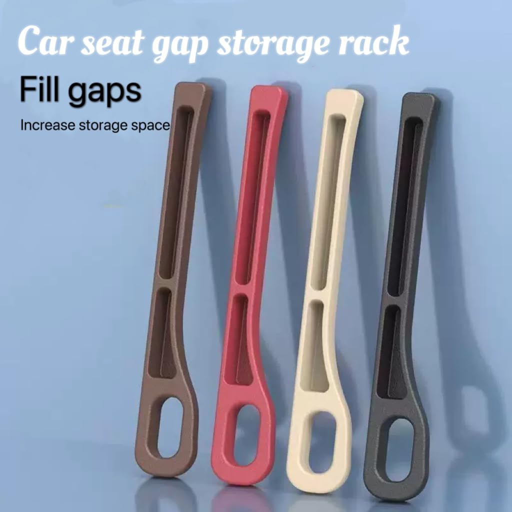 2 Pack Car Seat Gap Filler Organizer - Universal Storage Pockets for Cars/SUVs/Trucks | EVA Gap Stopper Prevents Phone/Keys from Falling | Stylish Car Interior Accessories (black)
