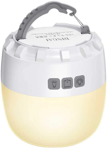 LED Camping Light, 8000mAh Camping Lantern Rechargeable, portable light with 4 Modes, Stepless Dimming, Built-in Magnet, IPX5 Waterproof, Tent Light for Camping, Emergency Lighting, Hiking, Fishing