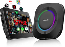 Carlinkit Tbox S2 LED، أندرويد 13، 8 جيجابايت + 128 جيجابايت، محول لاسلكي 3 في 1 مع CarPlay/Android Auto/Play Store/بث الفيديو/مركز الألعاب/نظام تحديد المواقع العالمي (GPS) المدمج