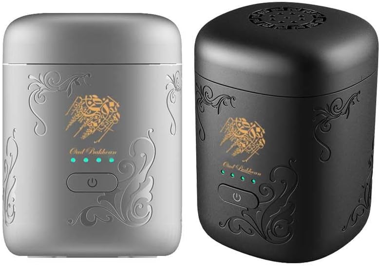 أحدث مبخرة بخور محمولة صغيرة بشحن USB ذكية، مبخرة عود عربية قابلة لإعادة الشحن، موزع بخور إلكتروني مزود بمؤشر بطارية LED، موزع روائح صغير الحجم للمنزل والمكتب والسيارة من بخور بوسيدين