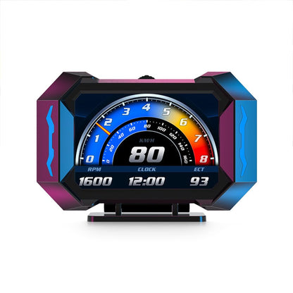 Car HUD Head Up Display OBD Gauge Multifunctional Digital Gauge Multi-Function Digital GPS Car Speedometer Slope Meter Universal