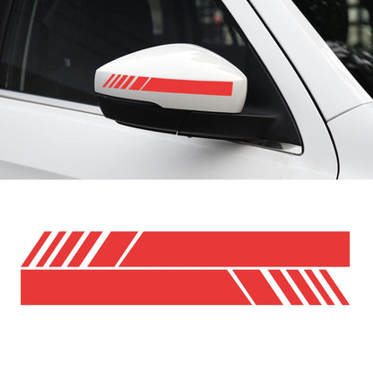 SINGARO Car Exterior Accessories Rear View Mirror Stickers Decor Car Body Sticker Vinyl 4pcs (Black)