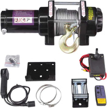 4000Lb Electric Winch 12V, Electric Recovery Winch Kit with Off-Road Waterproof Steel Cable, Suitable for Towing, Off-Road and Rescue of ATV, UTV, Trucks and Trailers, Etc