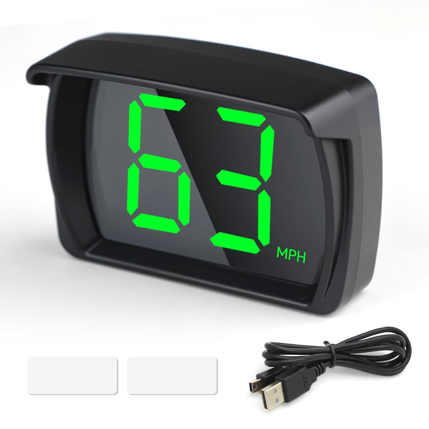 Digital Speed Meter, Digital Gps Speedometer Mph Real-Time Hud Speed Display with LED Screen, Plug & Play USB Universal Gps Speed Tracker Heads up Display for Car Truck Motorcycle