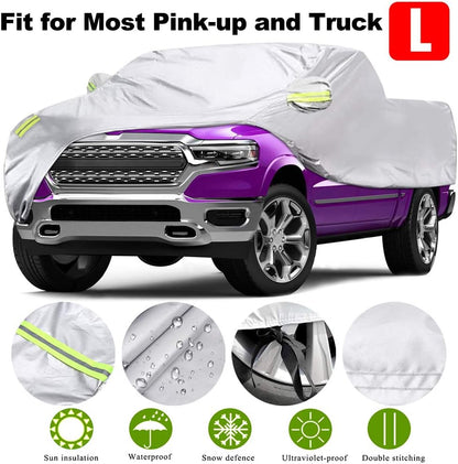 غطاء شاحنة موريليان، غطاء سيارة لجميع المواسم لشاحنة بيك أب، مضاد للغبار والحطام ومقاوم للرياح ومزود بحماية من الأشعة فوق البنفسجية 170 تي، قطعة بديلة لسيارة فورد رابتور اف 150 واف 250 وجي ام سي