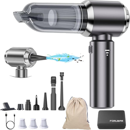 4-in-1 Car Vacuum Cleaner Wireless, 25KPa Portable Cordless Vacuum Cleaner with 3 Gears, High Power Air Duster for Car, Home, Office, Camping