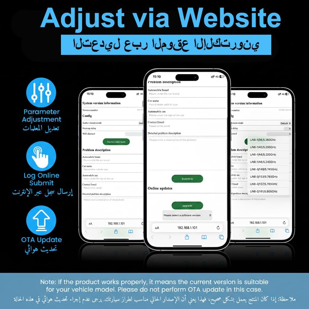 محول كاربلاي لاسلكي للسيارات، تحويل من السلكي إلى اللاسلكي دونجل أندرويد أوتو، محول صغير 2 في 1 قابس وتشغيل، اتصال تلقائي سريع، بدون تأخير، تحكم مستقر لآيفون وأندرويد